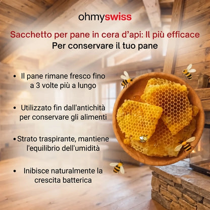 Sacca per il pane in cera d'api Ohmyswiss