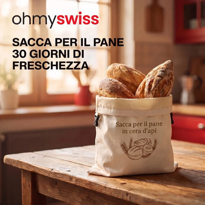 Sacca per il pane in cera d'api Ohmyswiss
