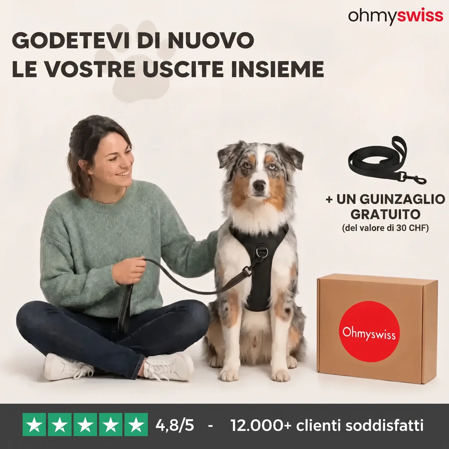 Ohmyswiss Anti-Zug-Brustgeschirr