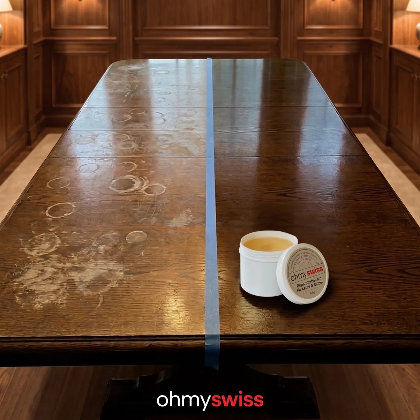 Ohmyswiss Reparaturbalsam für Holz und Leder