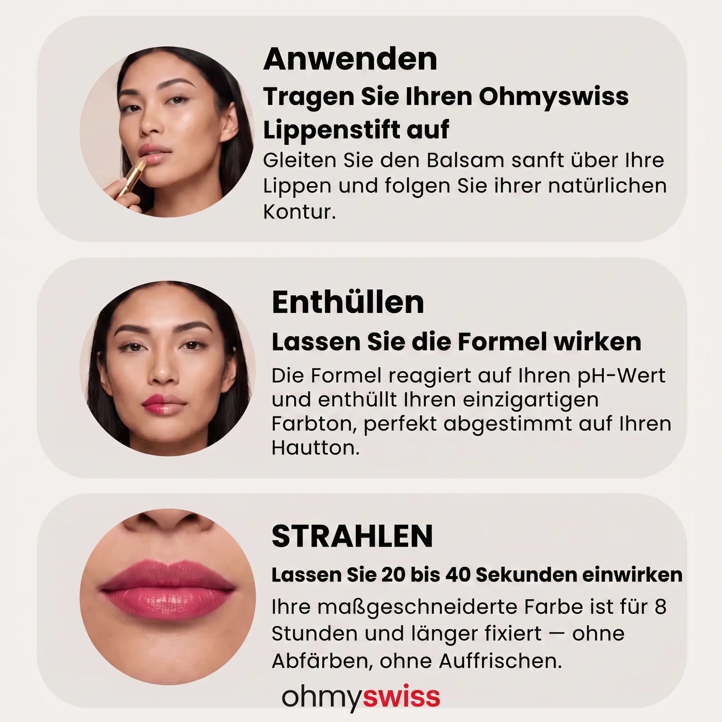 Ohmyswiss pH-Lippenstift