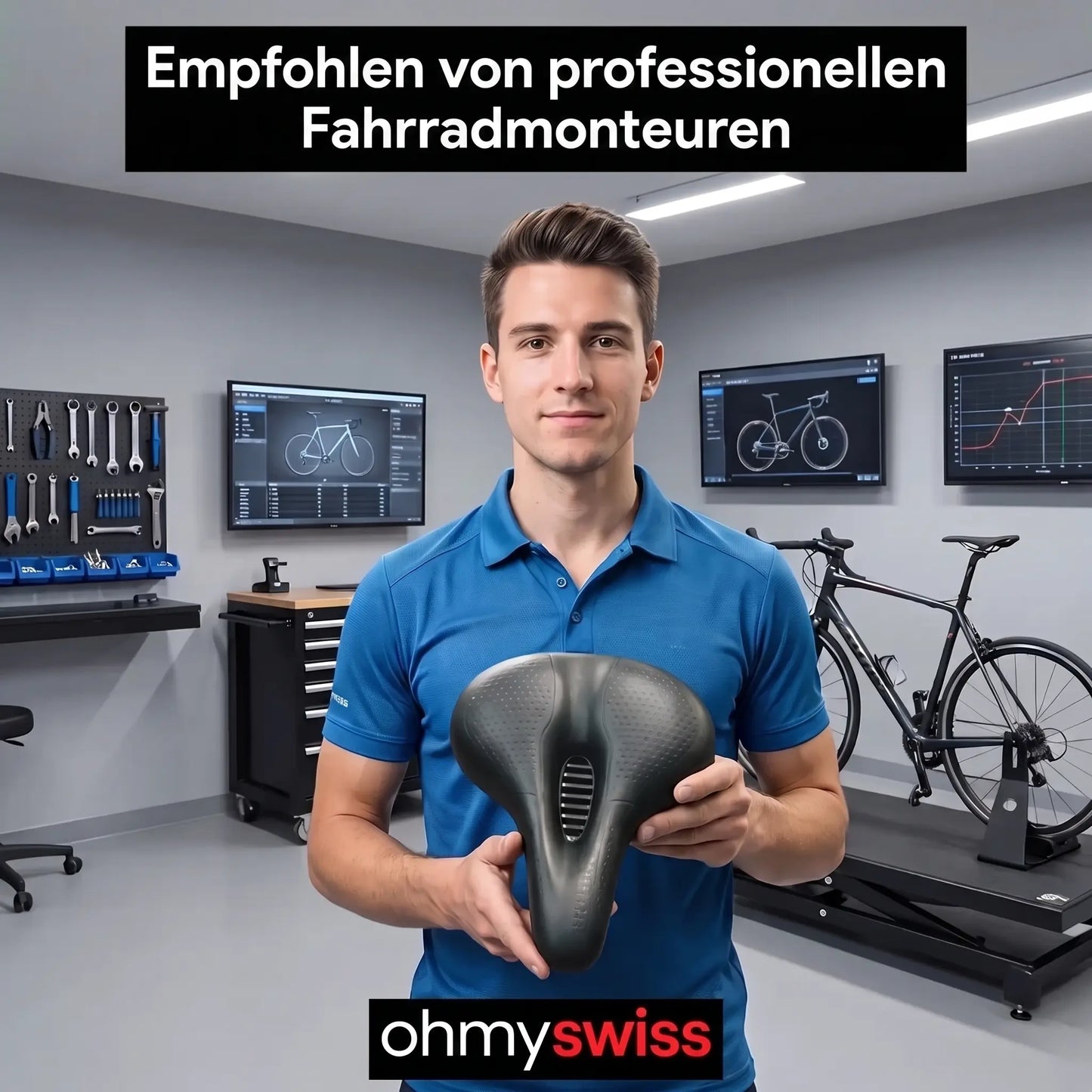 Ohmyswiss Fahrradsattel 2.0