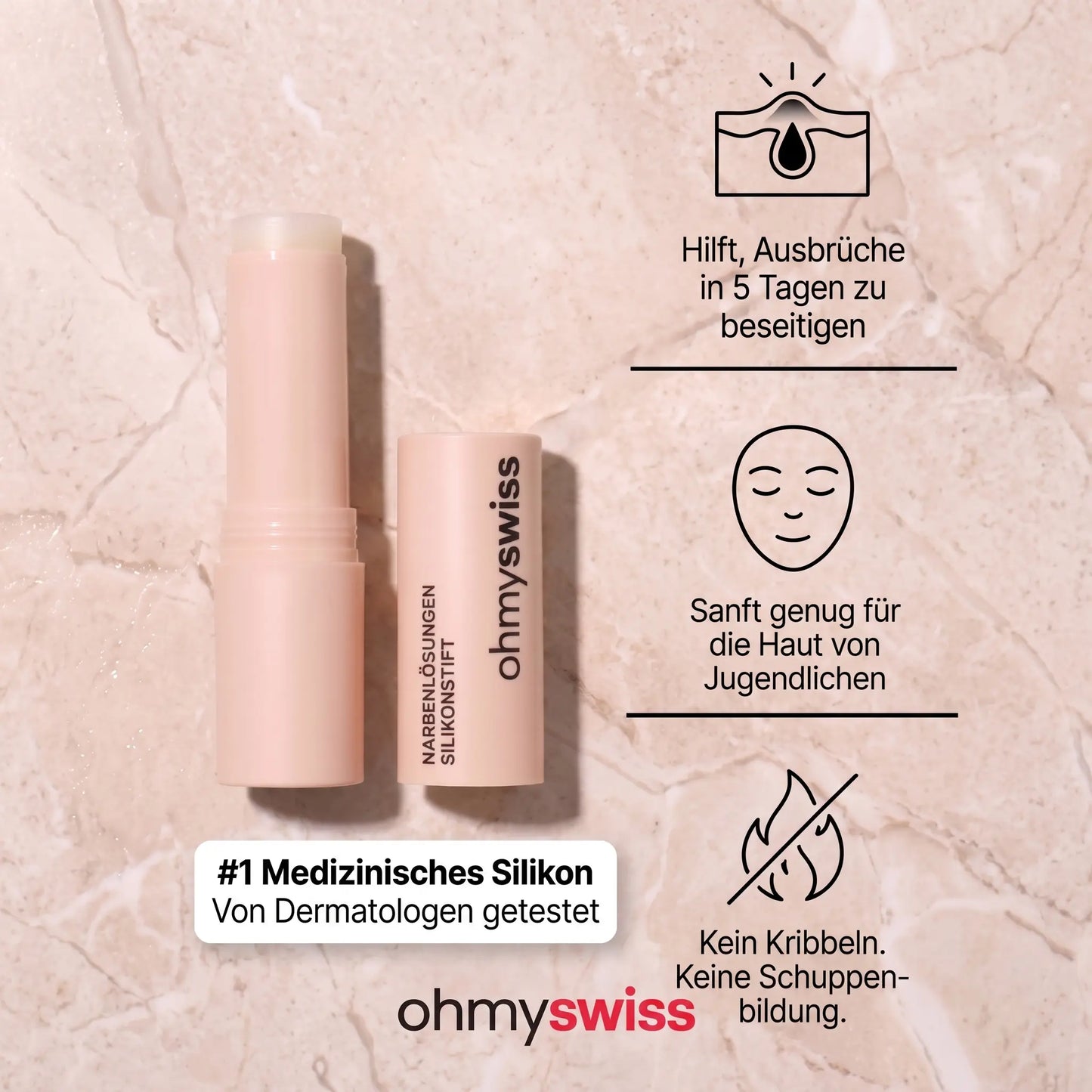 Ohmyswiss Reparatur-Stick gegen Narben