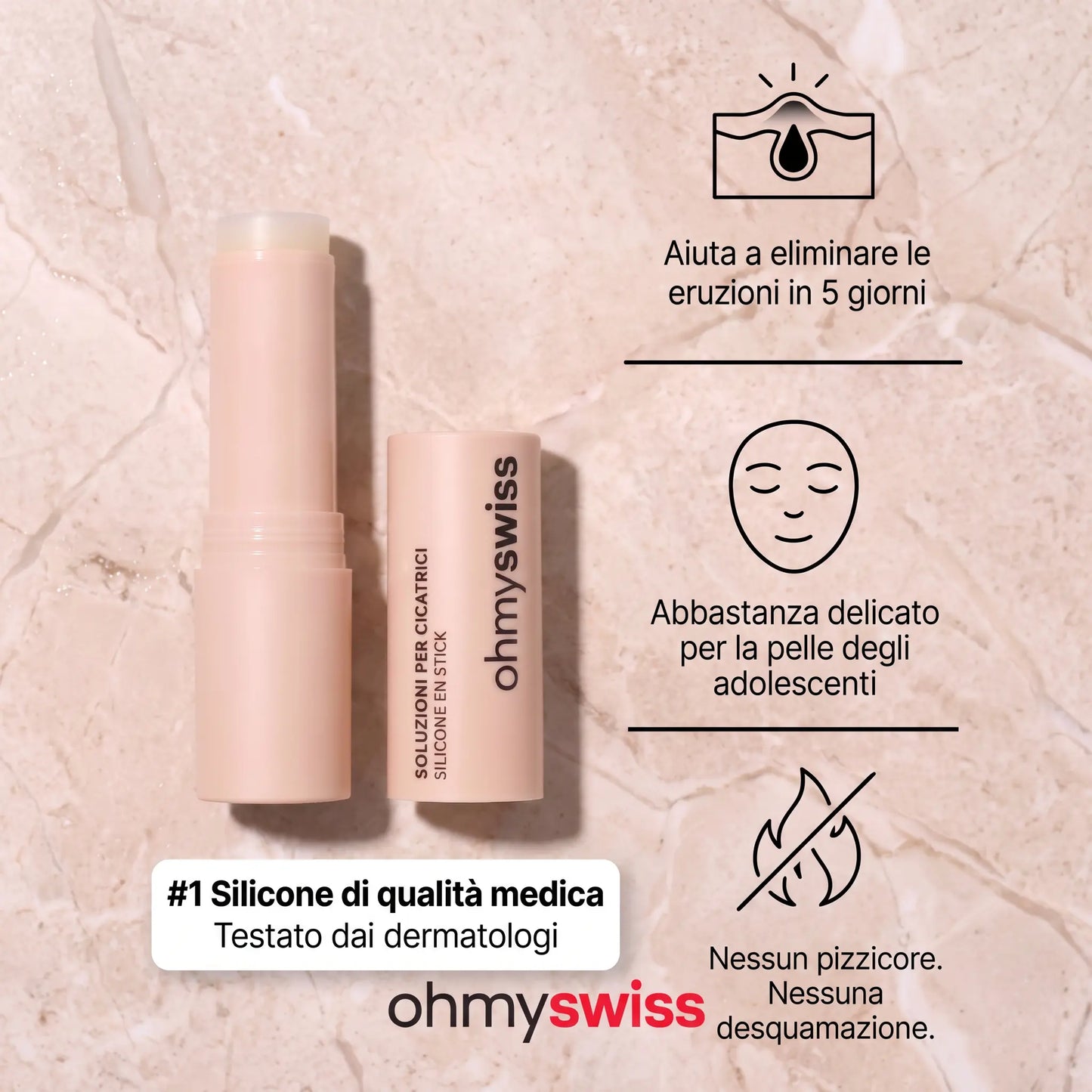 Stick Riparatore Anti-Cicatrici Ohmyswiss