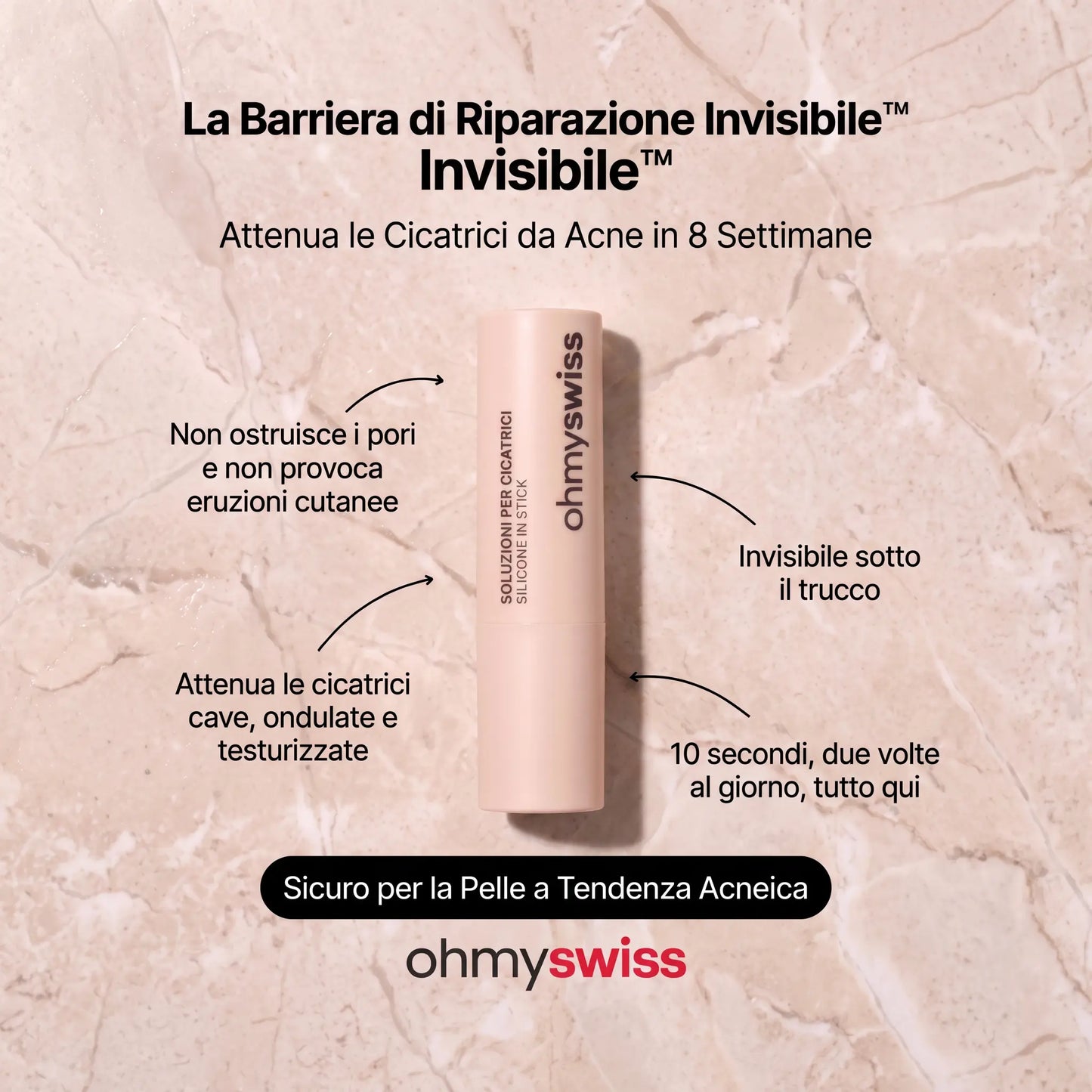 Stick Riparatore Anti-Cicatrici Ohmyswiss