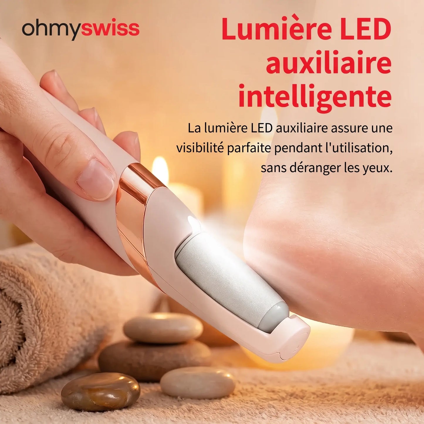 Elektrisches Fußpflegegerät von Ohmyswiss