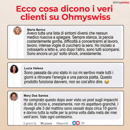 Kit detox con olio di ricino