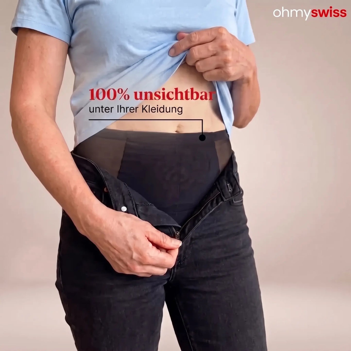 Ohmyswiss Pantaloncini trasparenti 3D anticellulite