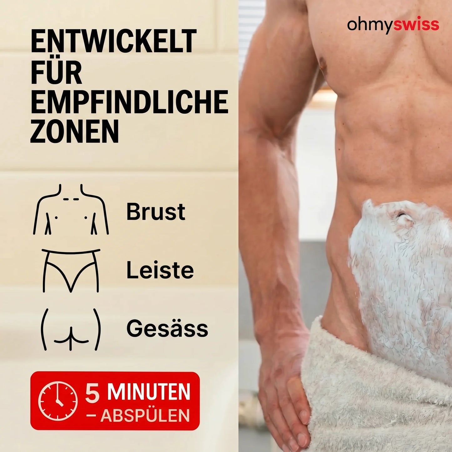OhMySwiss Crema depilatoria