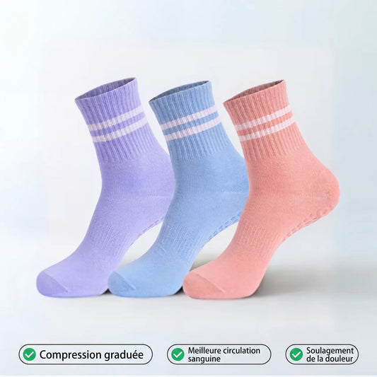 1 Paar bunte 3D-Kompressionssocken