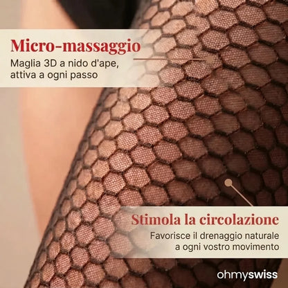 Pantaloncini trasparenti anticellulite 3D