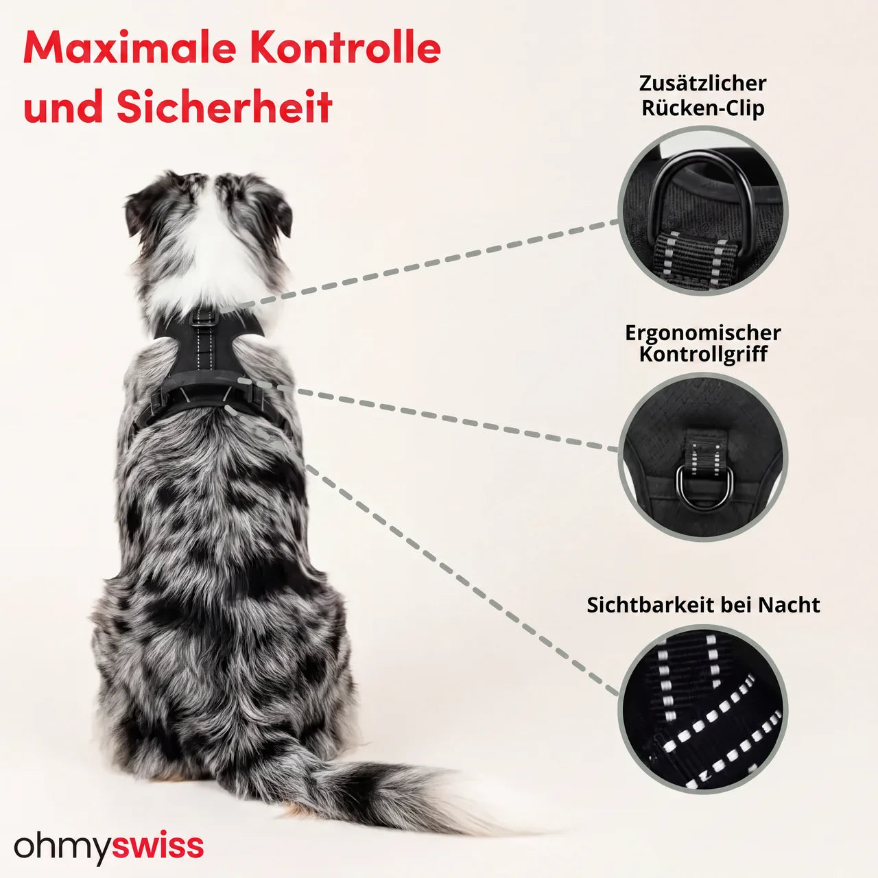Ohmyswiss Anti-Zug-Hundegeschirr