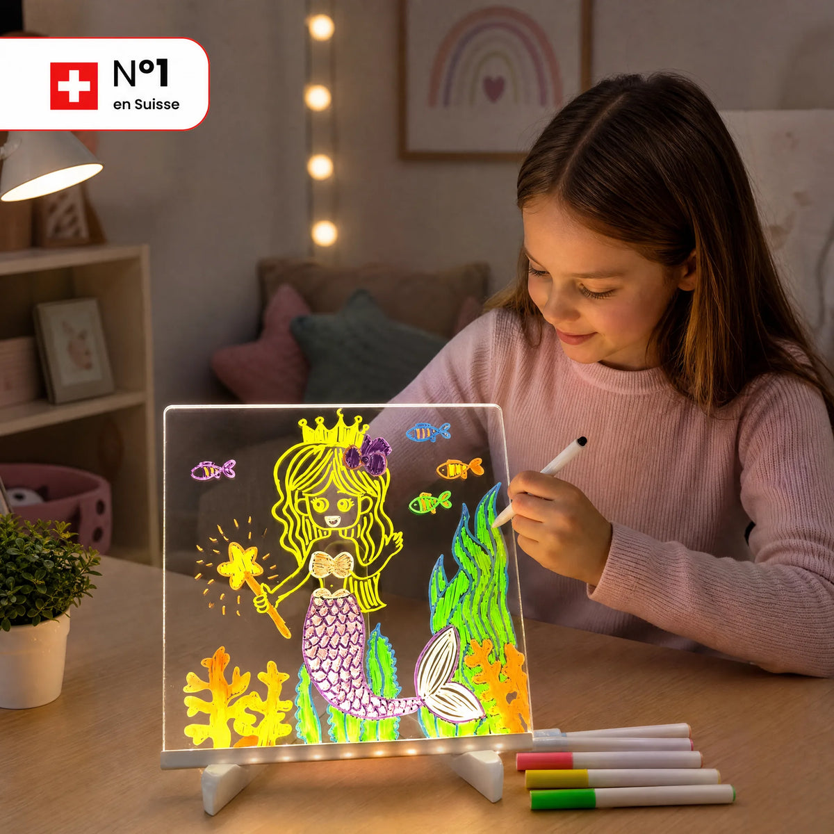 Magisches LED-Tablet für Kinder von OHMYSWISS