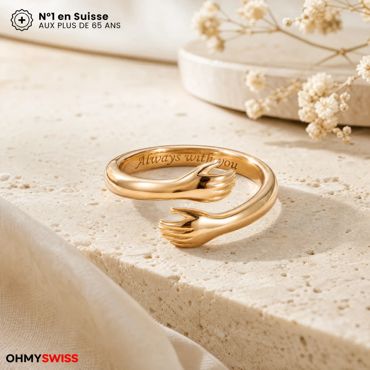 Anello “Abbraccio” «Sempre con te» OHMYSWISS