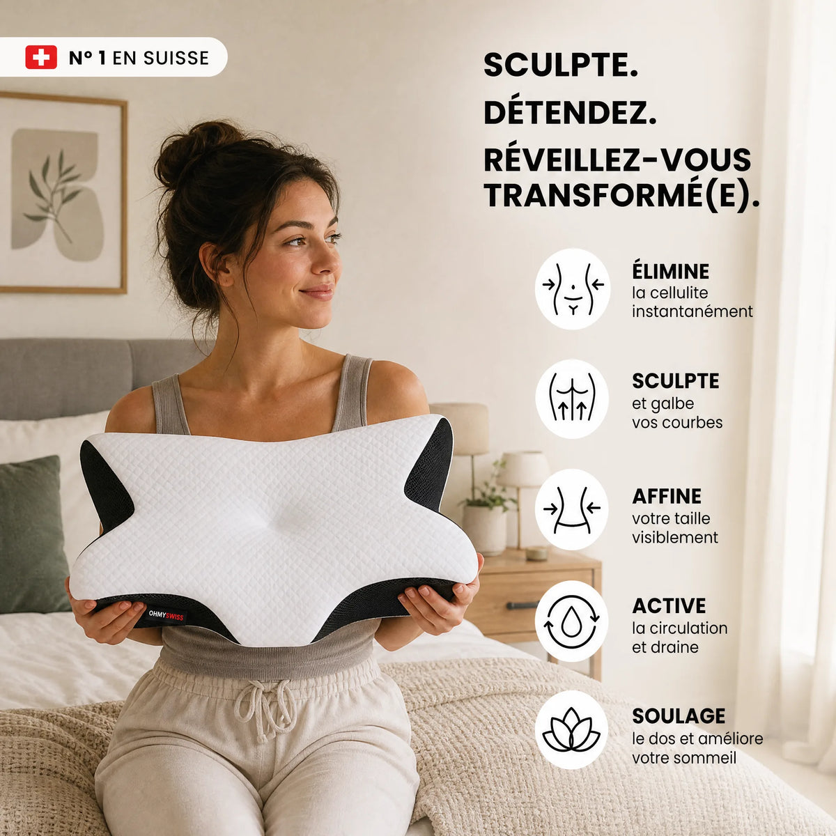 Ergonomisches Nackenkissen OHMYSWISS