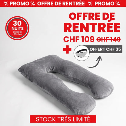 Coussin Ergonomique en U XXL OHMYSWISS