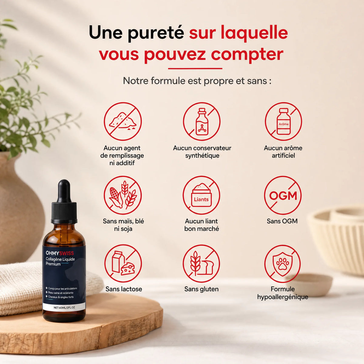 Collagene liquido premium per cani OHMYSWISS