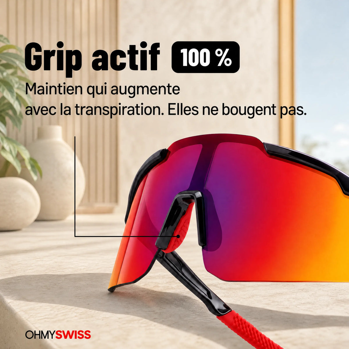 Occhiali sportivi PRO antiappannamento OHMYSWISS