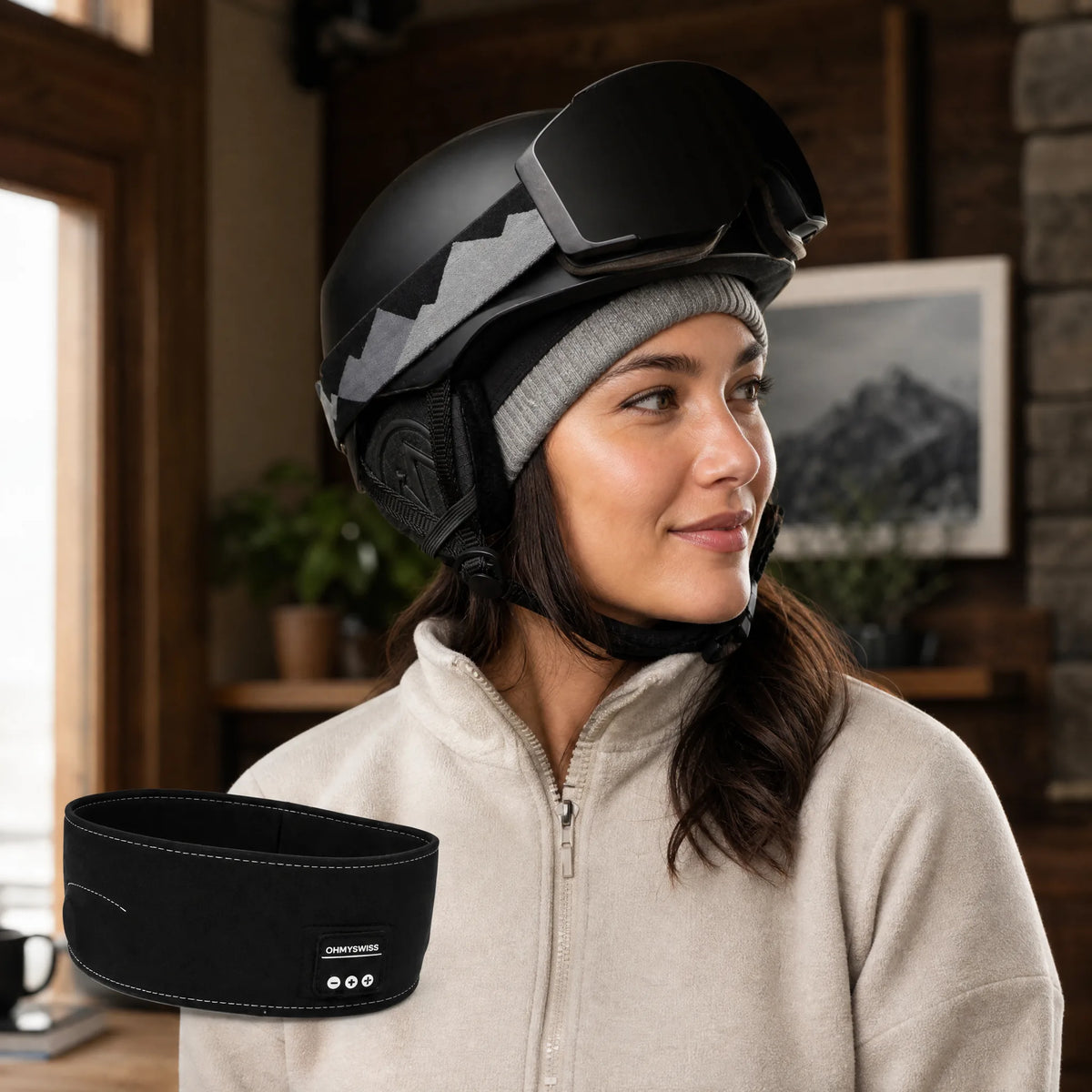 Fascia audio Bluetooth da sci OHMYSWISS