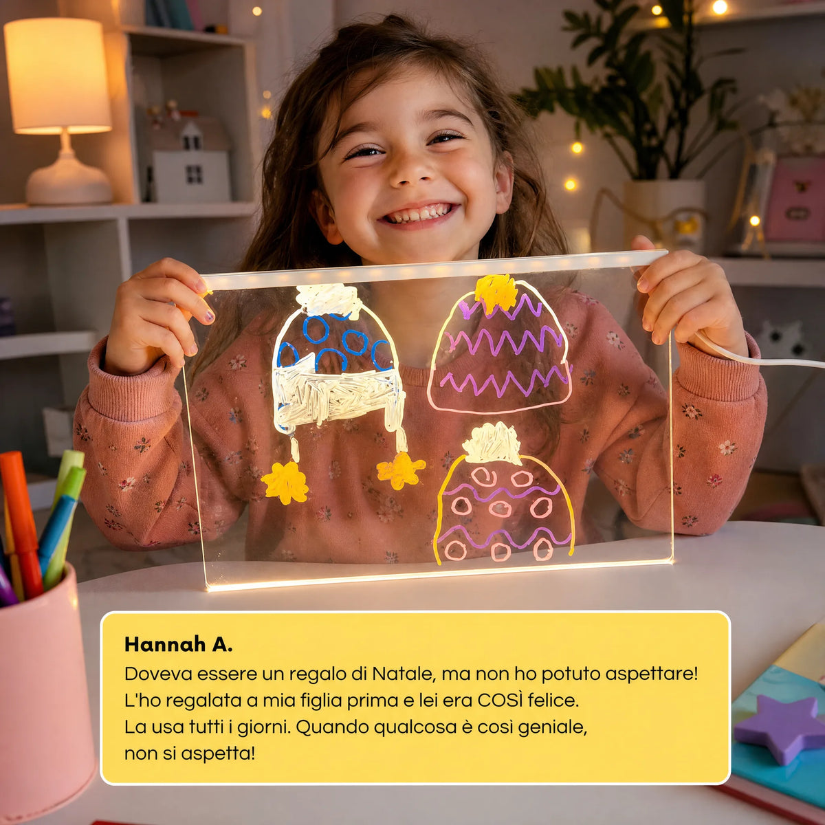 Tavola magica a LED per bambini OHMYSWISS
