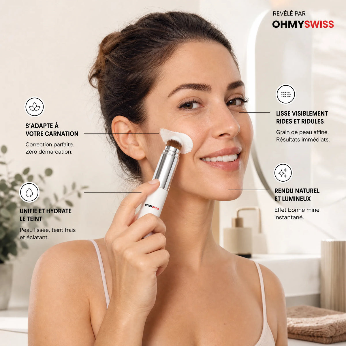 Fondotinta intelligente con pennello integrato OHMYSWISS