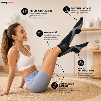 Calzini a compressione graduata OHMYSWISS