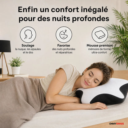 Oreiller Ergonomique Cervical OHMYSWISS