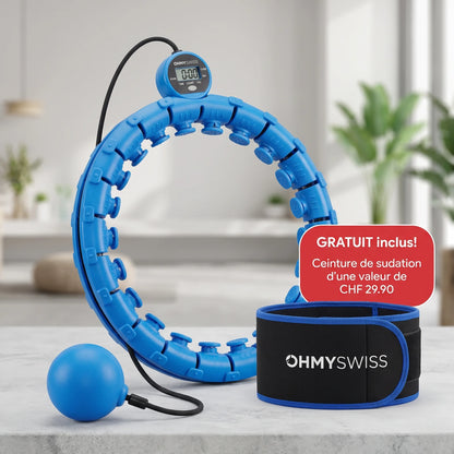 Hula Hoop Intelligent Pro + Ceinture Sudation OFFERTE OHMYSWISS