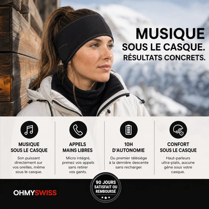 Fascia audio Bluetooth da sci OHMYSWISS