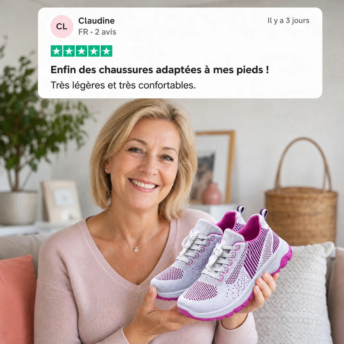 AmpliSoft™ – Bequeme Sneaker für geschwollene und breite Füße von OHMYSWISS