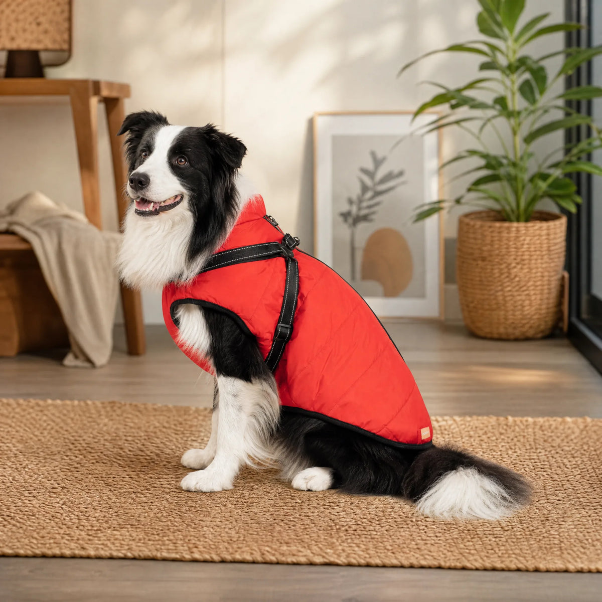 Wasserdichter 3-in-1-Hundemantel mit integriertem Geschirr von OHMYSWISS
