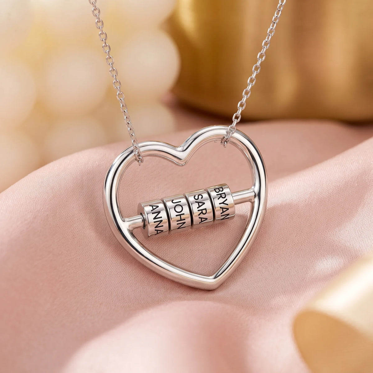 Collier Cœur Prénoms Personnalisé OHMYSWISS