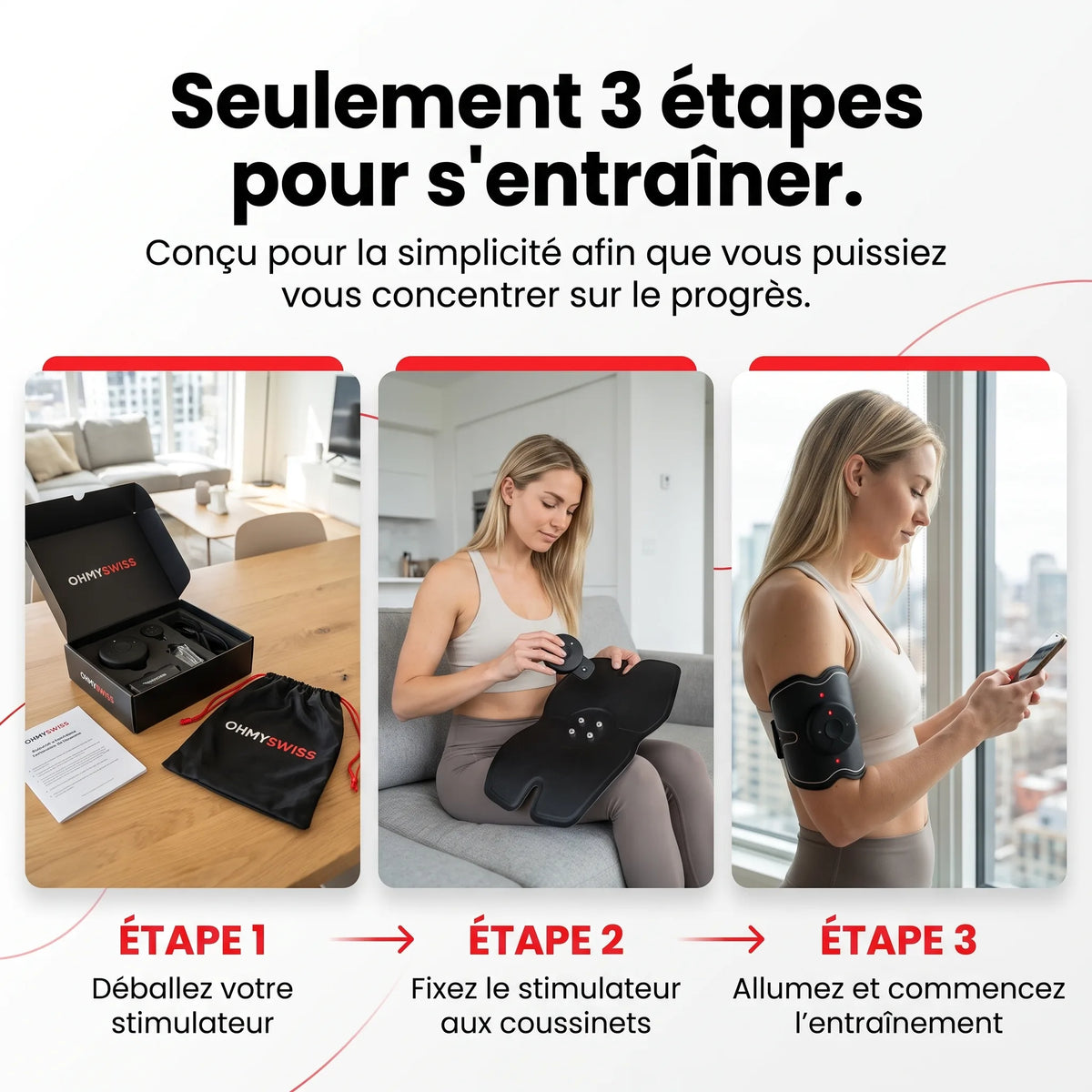 Stimulateur Musculaire EMS NextGen OHMYSWISS