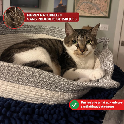OHMYSWISS „Instinct“-Korb aus geflochtenem Seil für Katzen