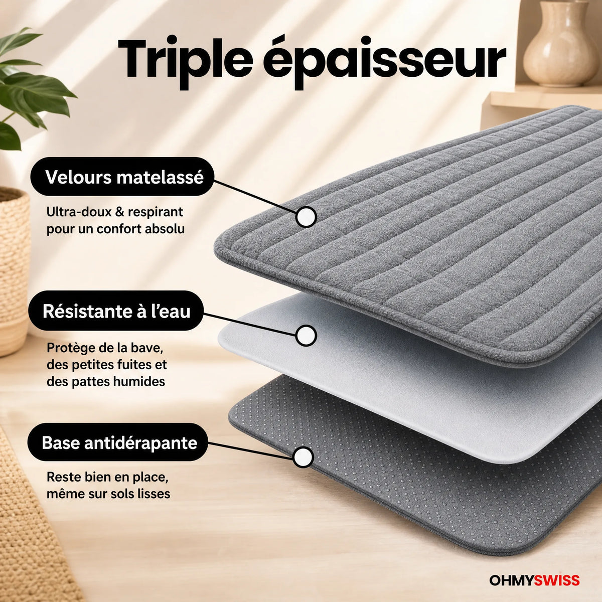 Fodera per divano Plush anti-peli OHMYSWISS