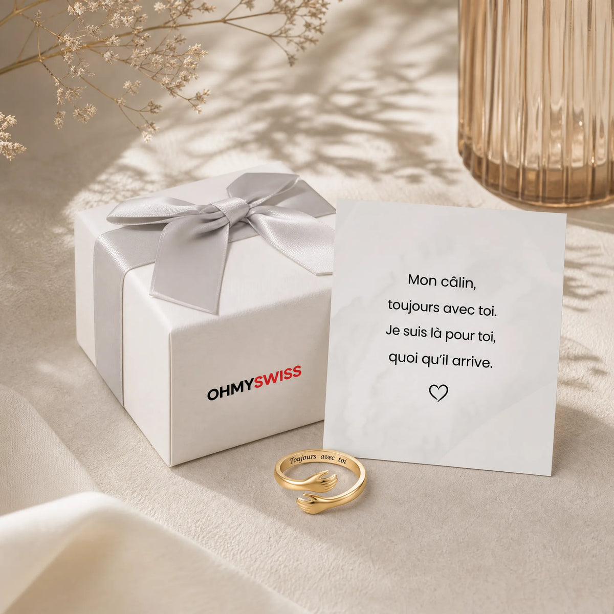 Anello “Abbraccio” «Sempre con te» OHMYSWISS