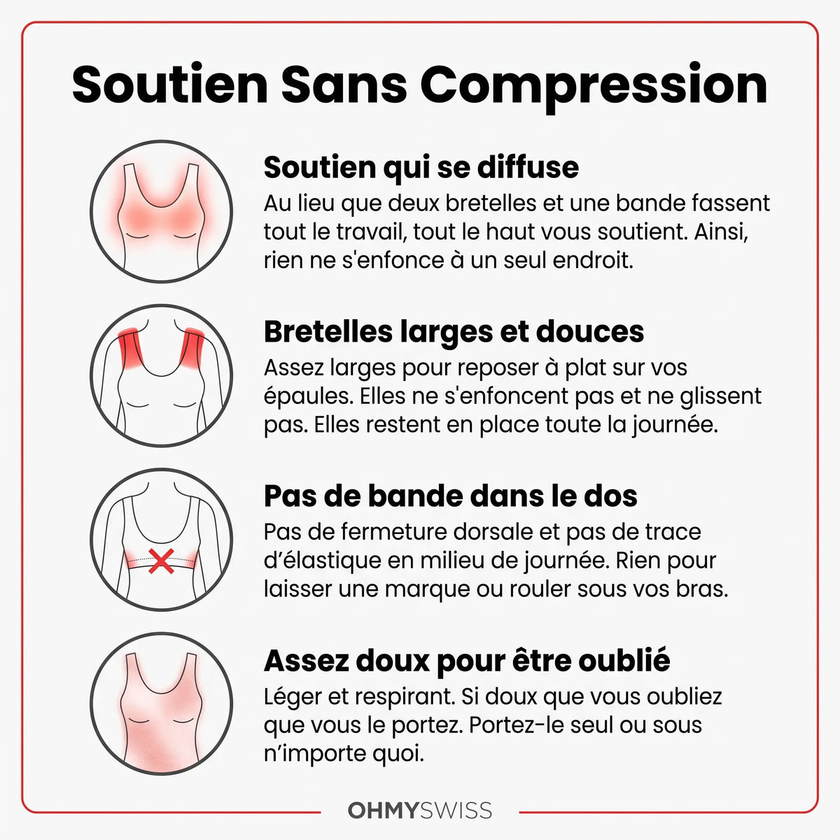 Débardeur Confort avec Brassière Intégrée OHMYSWISS