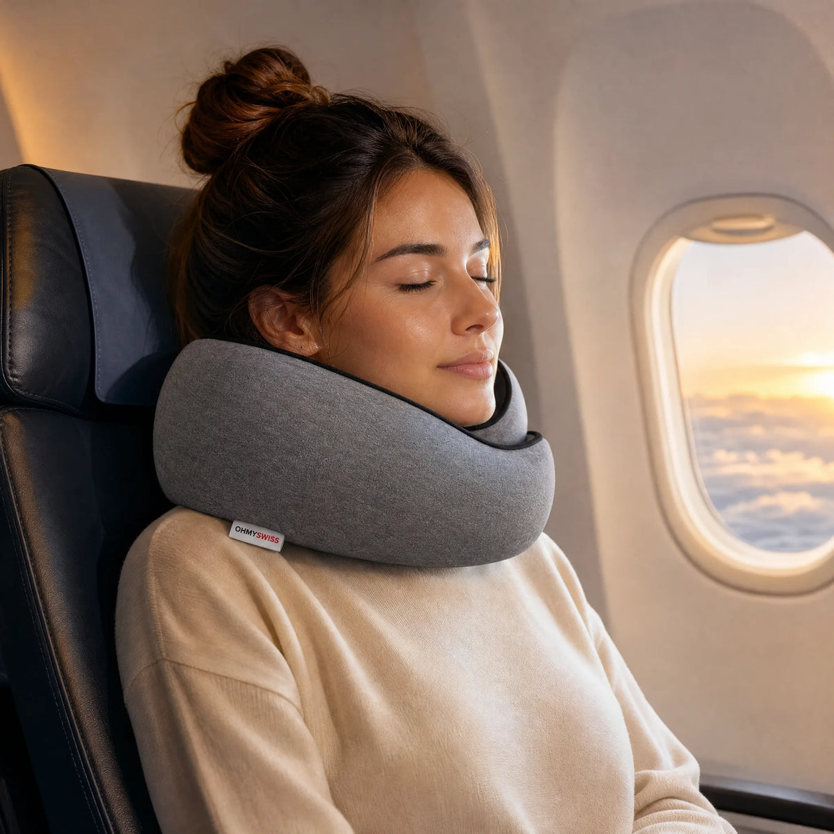 Nappy™ – Il cuscino da viaggio ergonomico OHMYSWISS