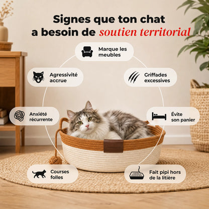 La cuccia intrecciata a mano per gatti che rilassa il tuo gatto – OHMYSWISS