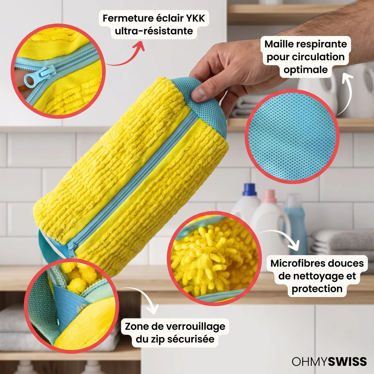 Sac de Lavage pour Chaussures OHMYSWISS