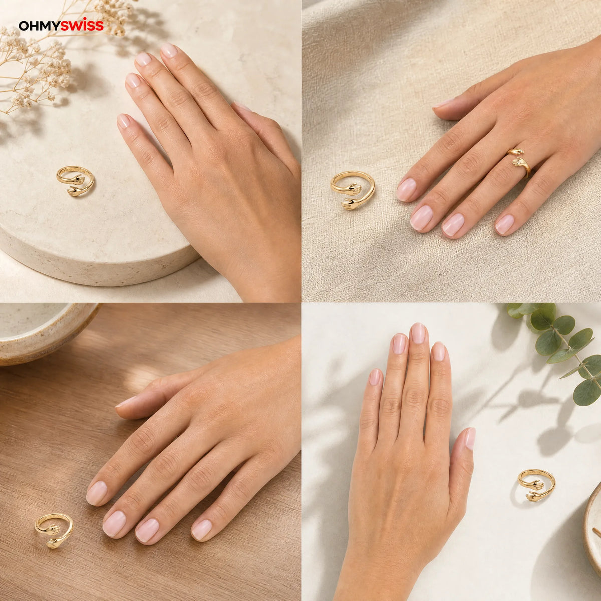 Anello “Abbraccio” «Sempre con te» OHMYSWISS