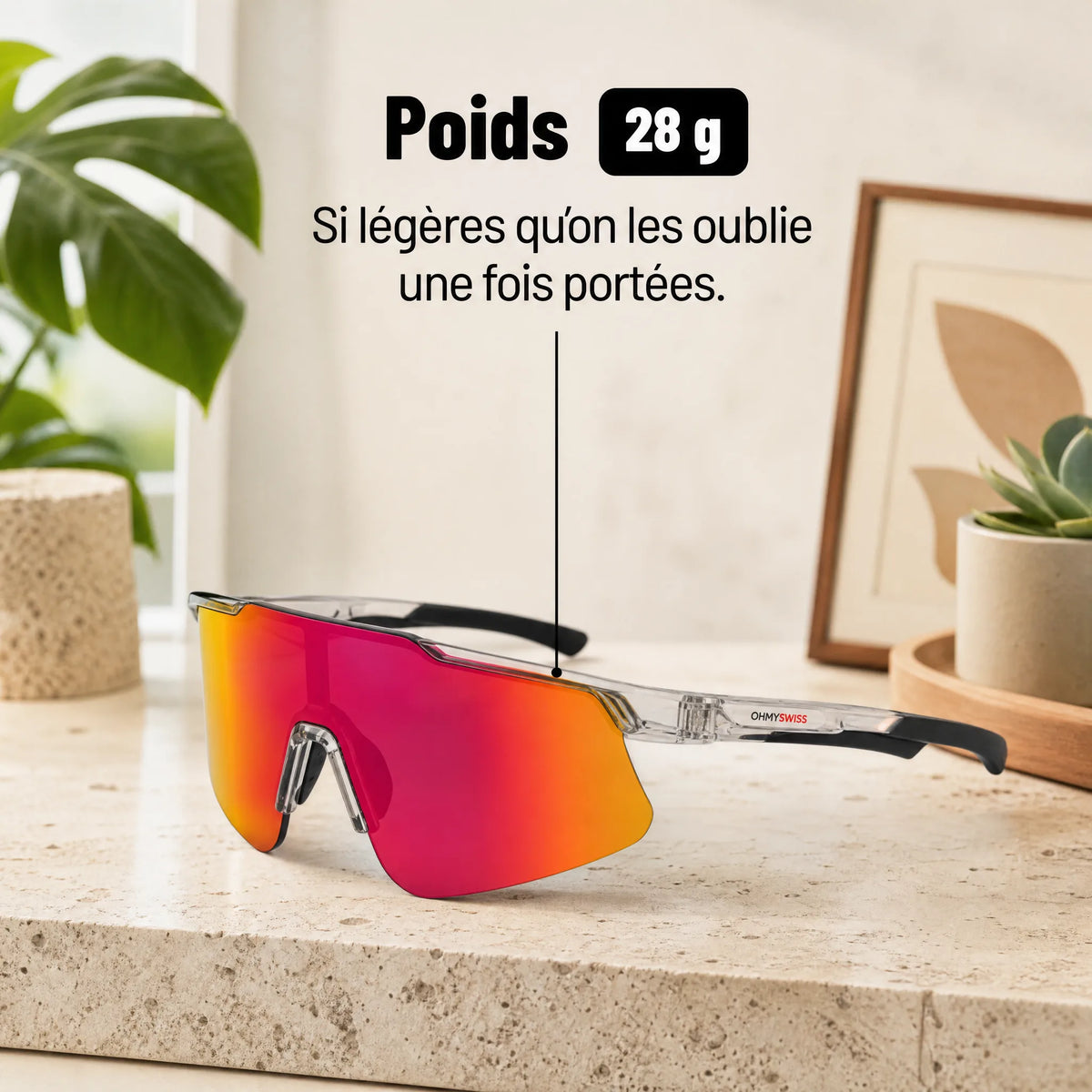 Occhiali sportivi PRO antiappannamento OHMYSWISS