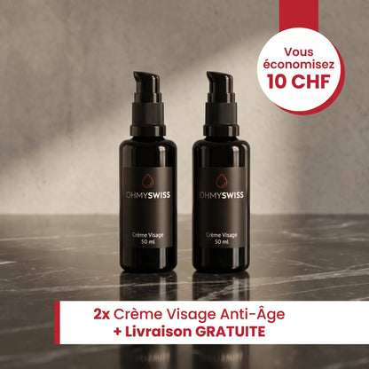 Crème Visage Anti-Âge Homme OHMYSWISS