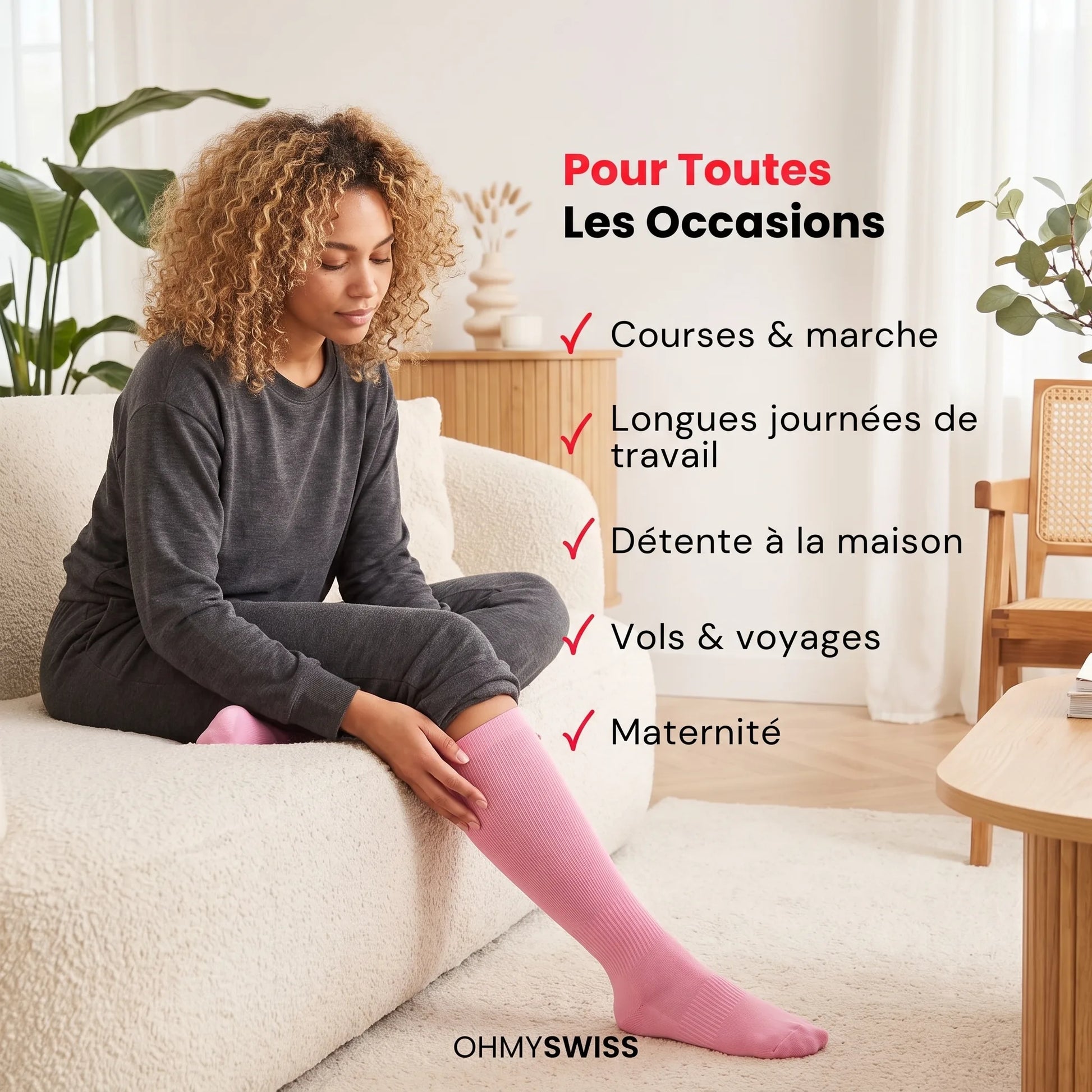 Chaussettes de Compression Confort OHMYSWISS