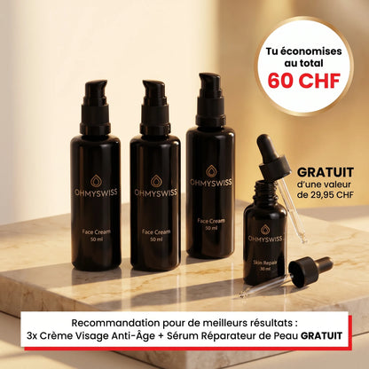 Crème Visage Anti-Âge Homme OHMYSWISS