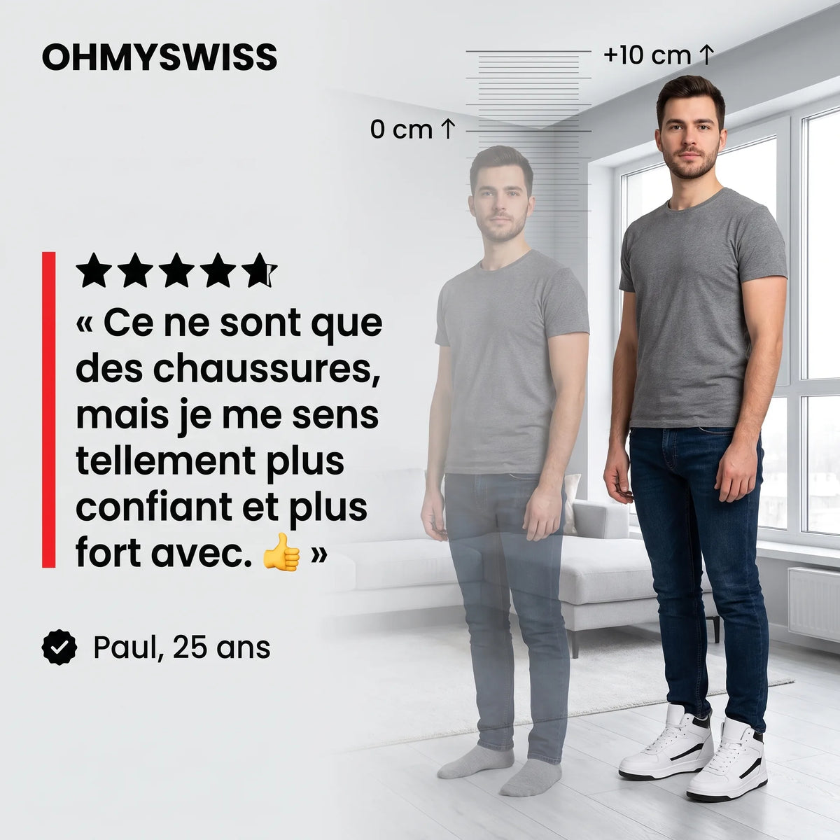 Sneakers Limitless à Talon Invisible OHMYSWISS
