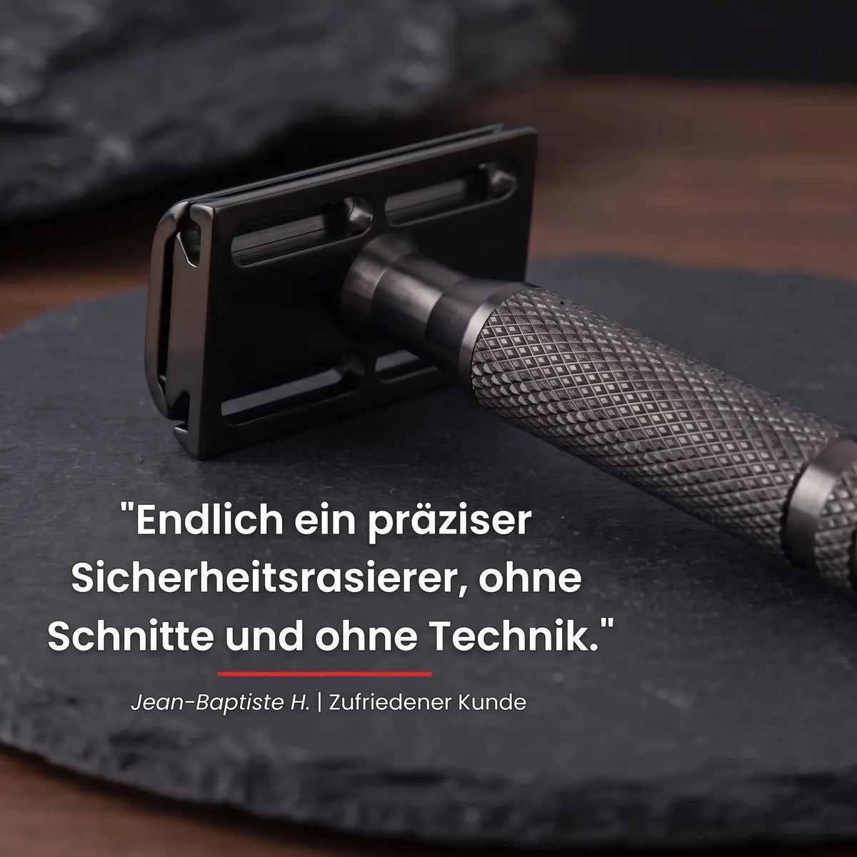 Rasoio di sicurezza a 30° per pelli sensibili OHMYSWISS
