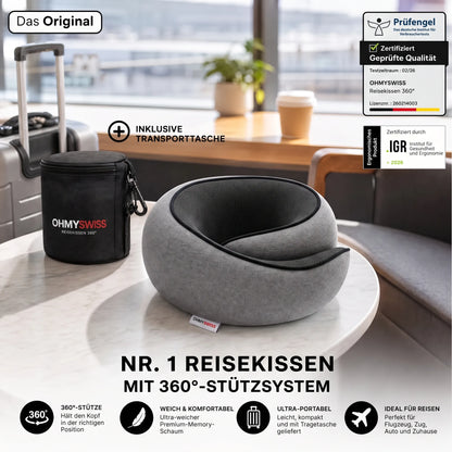 Nappy™ – Das ergonomische Reisekissen von OHMYSWISS