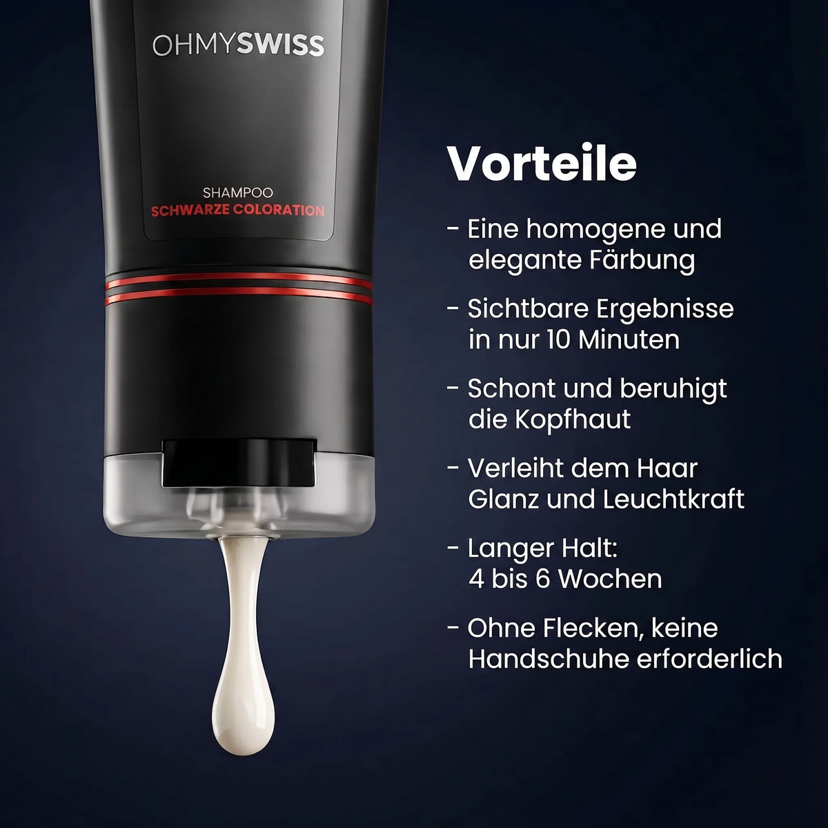 Sofort-Färbeshampoo OHMYSWISS