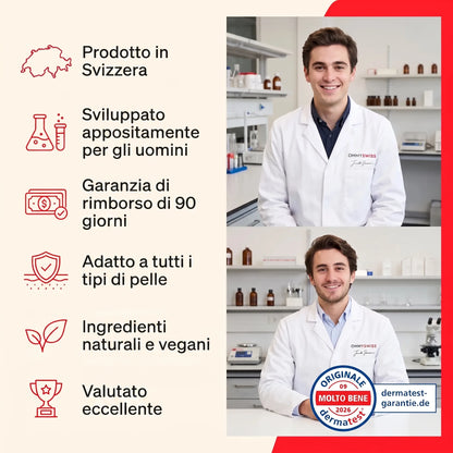 Crema Viso Anti-Età Uomo OHMYSWISS